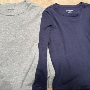 Old Navy Men's Crewneck Sweater Duo in Gray and Navy